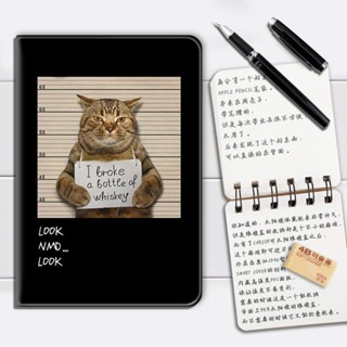 cat label เคสไอแพด pro 10.9 10.2 11 inch 2022 เคส iPad gen 7 8 9 10 cover mini 4 5 6 air 1 2 3 4 5 case with pen slot