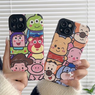 Toy Story Winnie Pooh Vertical pattern phone case for iphone 14 14Plus 14Pro 14ProMax 13 13pro 13promax 12 12pro 12promax Fashion elegant Cute Silicone Phone Case 7 Plus 8+ 7+iphone 11 11promax x xr xsmax Phone case ins popular