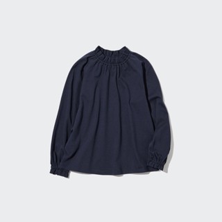 Uniqlo Kids เสื้อคอตตอนแขนยาว