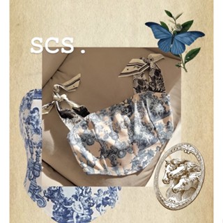 SCS : Vintage เสื้อวินเทจสาวอวบ เสื้อสาวอวบ คอร์เซท เสื้อสายเดี่ยวสาวอวบ