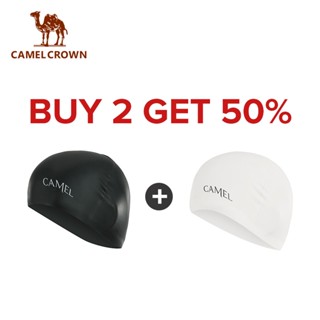 CAMEL CROWN หมวกว่ายน้ํา ซิลิโคน หมวกว่ายน้ําชายหาด กันน้ํา