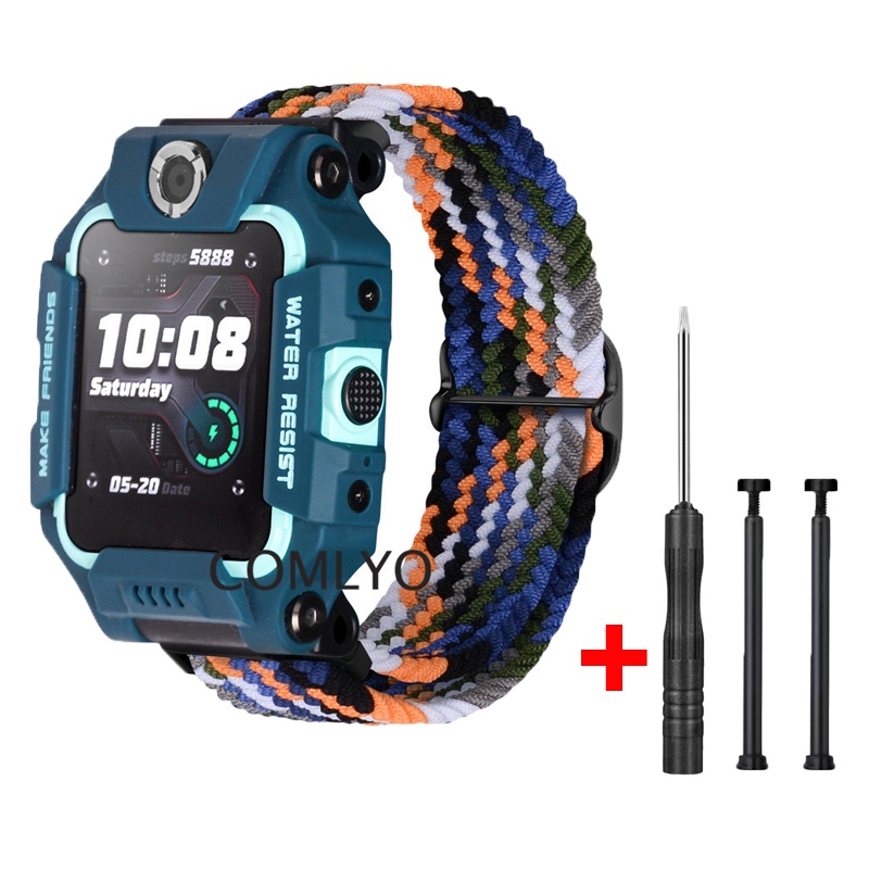 สําหรับ imoo นาฬิกาโทรศัพท์ Z7 X10 Z6 Z2 Z1 Y1 Z3 Z5 สายนาฬิกาไนลอน Soft Band อะแดปเตอร์ Pin สแตนเลส