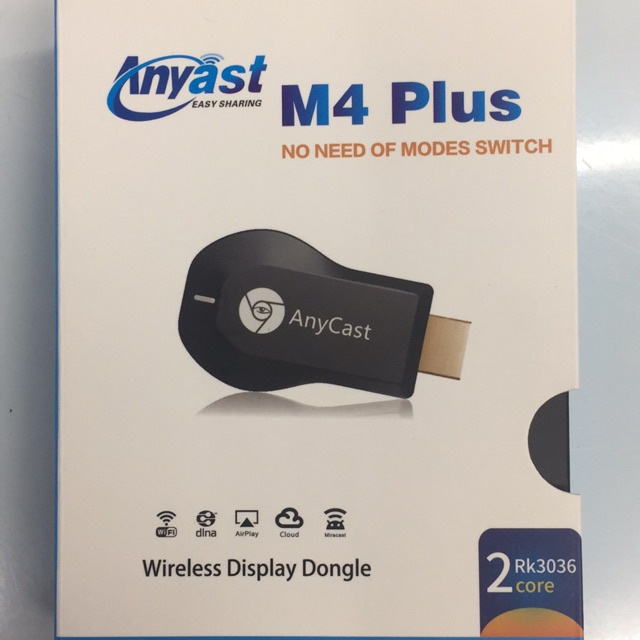 ♙HDMI Anyast M4 Plus Anycast M4 Plus HDMI WIFI Display ไม่ต้องลงแอพ HDTV ต่อมือถือไปทีวี รองรับ iOS 11