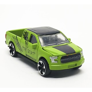 Majorette Ford F 150 - the Beast Green ล้อ 5LTS2T Scale 1/72 (8cm) ไม่มี package