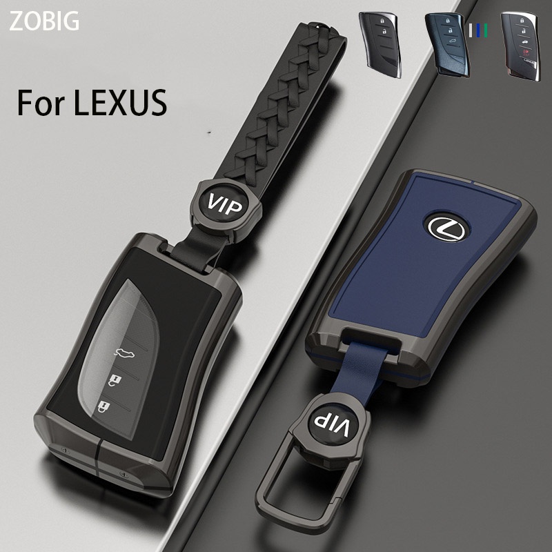 ZOBIG สําหรับ LEXUS Key Fob พร้อมพวงกุญแจสังกะสีอัลลอยด์สําหรับ LEXUS 2018-2022 UX200 LS500 LS500H L