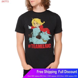 ผ้าฝ้ายแท้ เสื้อยืดกีฬา เสื้อยืดลายกราฟฟิก Fullmetal Alchemist # Teamelric Popular T-shirtsS-4XL