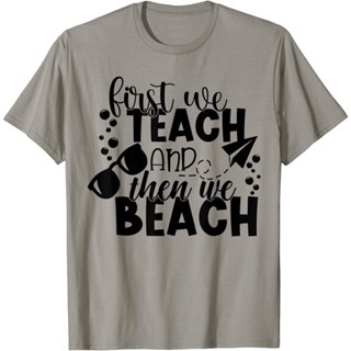 The Beach teacher off Duty ON Break Summer holidays เสื้อยืดสตรี