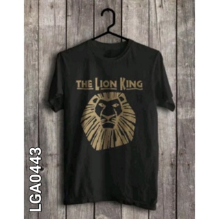 เสื้อแขนสั้น เสื้อยืดผ้าฝ้าย แขนสั้น Disney THE LION KING Black DISTRO Printed T-Shirt For Men_05