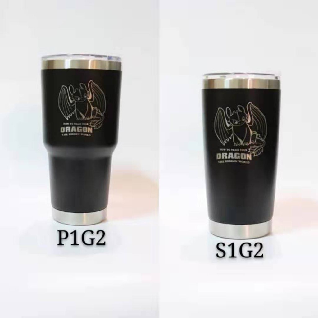 แก้วน้ำ แก้วน้ำQCOOL งานเลเซอร์สีด้านขอบเงินคุณภาพดี Rambler 30oz 20oz.แก้วเยติเก็บความเย็น แก้วน้ำเ