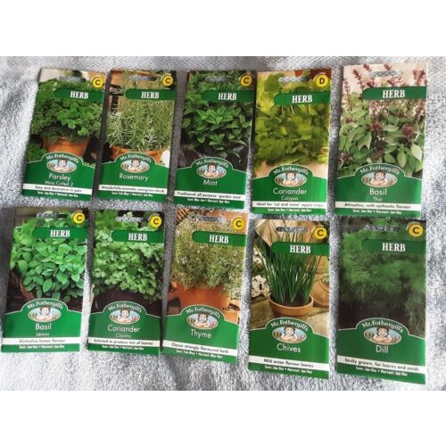 เมล็ด Mr.fothergills Herb Seeds Bundle X 10แพ็ค เมล็ดพันธุ์