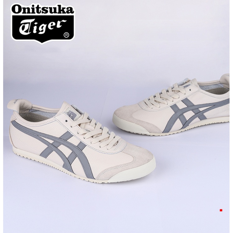 Onitsuka Mexico66 รองเท ้ าวิ ่ งลําลองหนังผู ้ ชายและผู ้ หญิงรองเท ้ าผ ้ าใบ