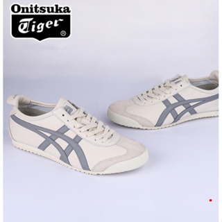 Onitsuka [ของแท้ 100%] Mexico66 รองเท้าผ้าใบลําลอง เหมาะกับการวิ่ง สําหรับผู้ชาย และผู้หญิง