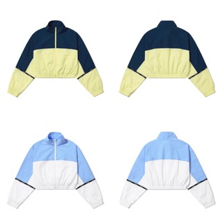 (OI1C2MJK31) โลโก้ไลน์ CROP WIND BREAKER สําหรับผู้หญิงเท่านั้น