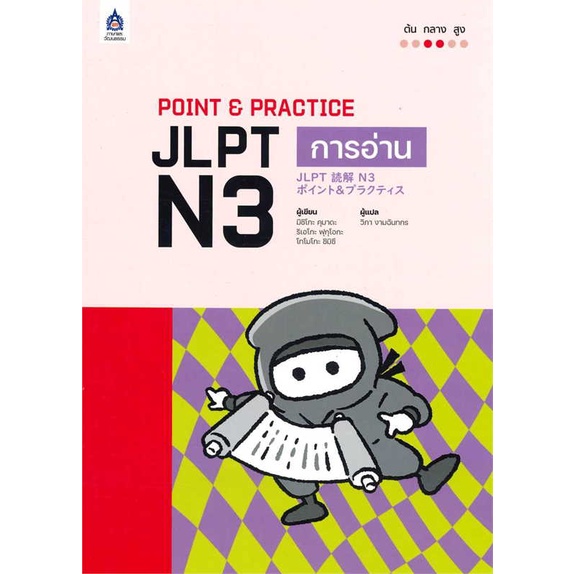หนังสือ  POINT & PRACTICE JLPT N3 การอ่าน ผู้เขียน ยูการิ ฮนดะ,คานาโกะ มาเอโบ  สนพ.ภาษาและวัฒนธรรม ส
