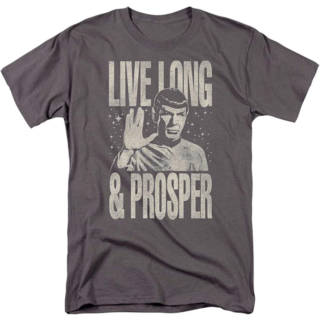Popfunk CLASSIC Star Trek Live Long and Prosper spock T Shirt &amp; stickers