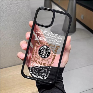 เคสโทรศัพท์มือถืออะคริลิคใส แบบแข็ง ลายแก้วกาแฟ สําหรับ iphone 14promax 11 13 12 7Plus 8 X XS Max