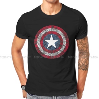 เสื้อยืด พิมพ์ลายการ์ตูนดิสนีย์ Captain America สไตล์ฮิปฮอป สําหรับผู้ใหญ่