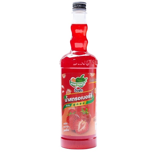 ติ่งฟง น้ำหวานรสสตรอเบอรี่ 760ml. หยกออนไลน์