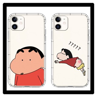 เคส iPhone8plus เคสโทรศัพท์มือถือ สไตล์เกาหลี พิมพ์ลาย น่ารักการ์ตูน เครยอนชินจัง เคสซิลิโคนอ่อนนุ่ม โปร่งใส ฝาครอบป้องกันการตก สำหรับ เคสไอโฟน11 โทรศัพท์ ip i 6s 7 8 plus 11 เคสไอโฟน 13 เคสไอโฟน 12 pro max mini เคสไอโฟน7พลัส xs XR iPhone case เคสโทรศัพท์