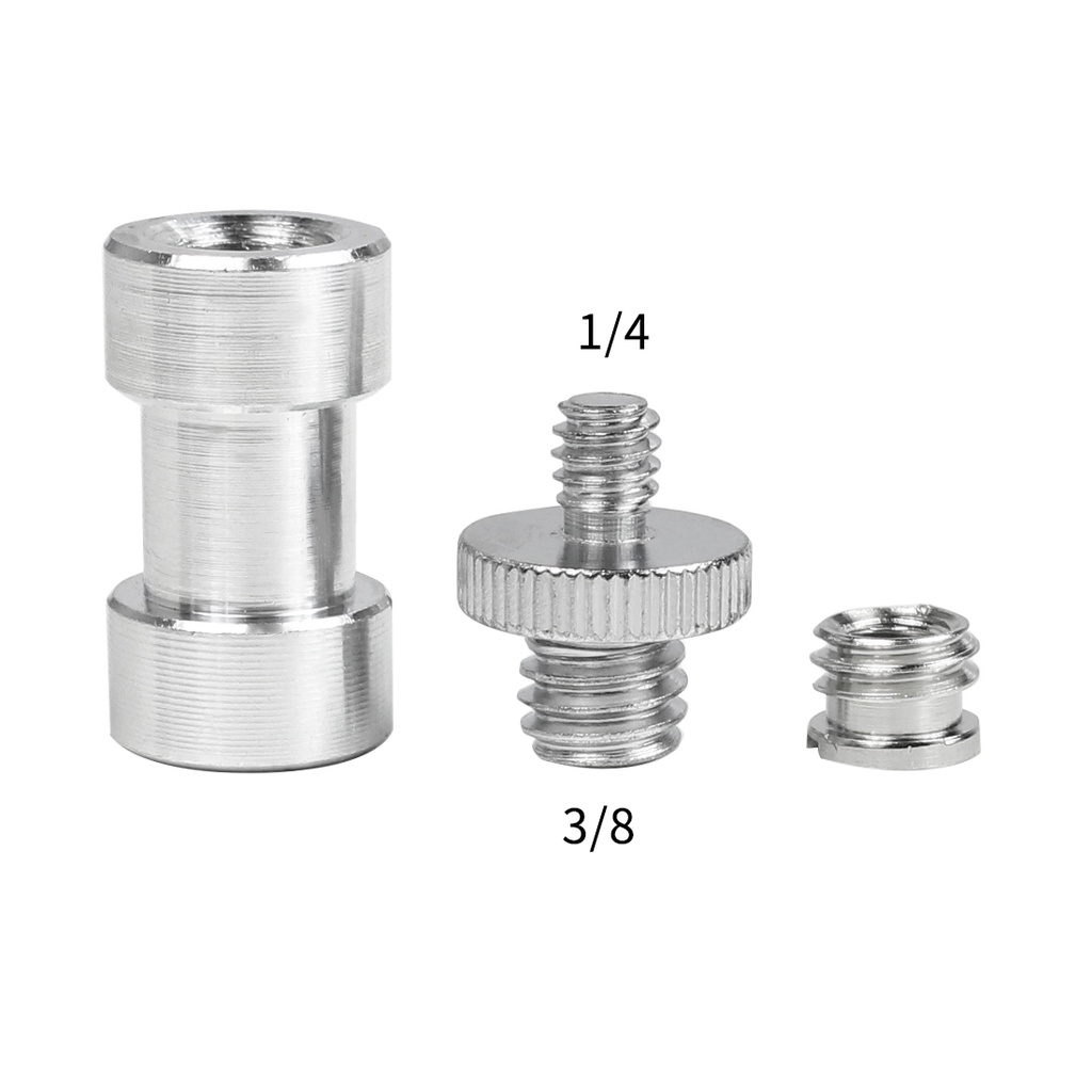 Bgning 5 in 1 อะแดปเตอร์สกรู ตัวผู้ ตัวเมีย ทนทาน 1/4 นิ้ว 3/8 นิ้ว สําหรับขาตั้งกล้อง แฟลช