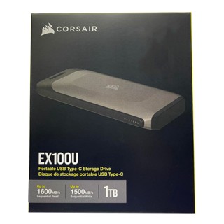 Corsair EX100U 1TB Portable USB-C Storage Drive External SSD, CSSD-EX100U1TB