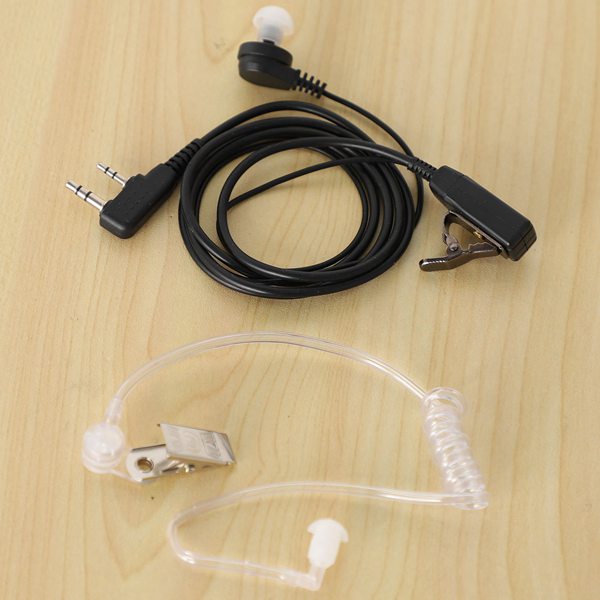 【ข้อเสนอพิเศษ】ชุดหูฟังไมโครโฟนอะคูสติก 2 Pin PTT อุปกรณ์เสริม สําหรับวิทยุ Kenwood TYT UV-5R BF-888S CB