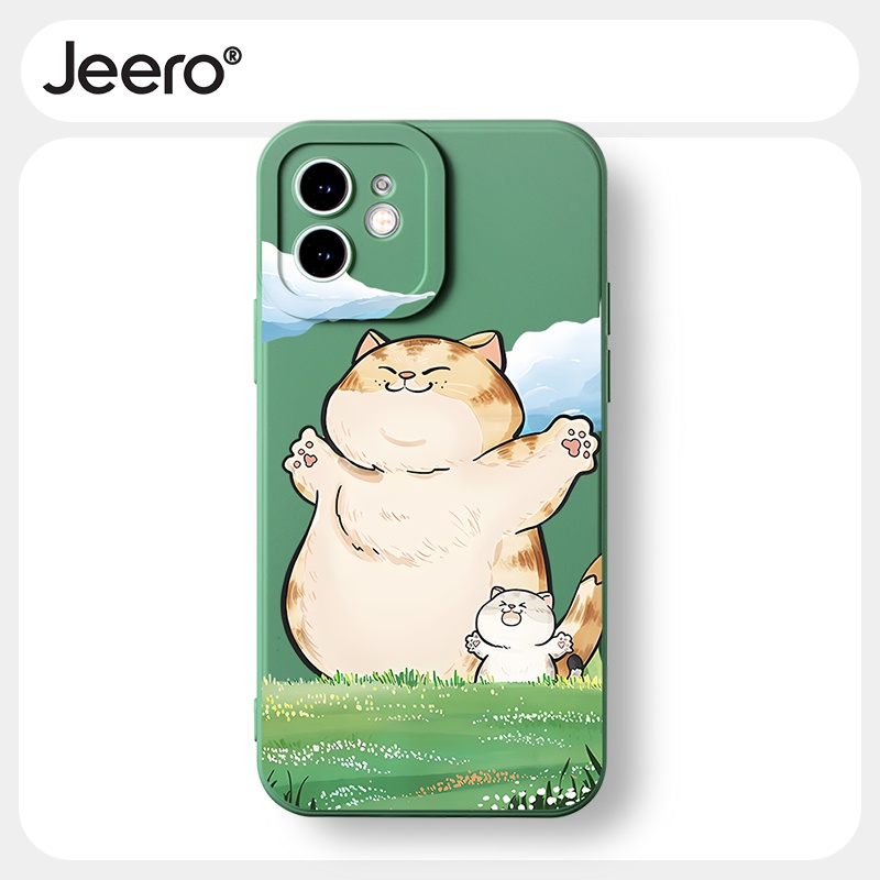 Jeero เคสไอโฟน เคสซิลิโคนนุ่มกันกระแทกน่ารักตลก เคสโทรศัพท์ Compatible for iPhone 16 15 14 13 12 11 Pro Max SE 2020 X XR XS 8 7 6 6S Plus พลัส HFF2739