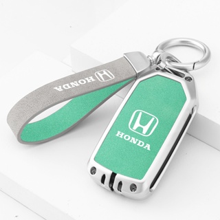 [พร้อมส่ง] เคสกุญแจรถยนต์ หนังโลหะ สําหรับ Honda PACCORD CIVIC CRV5 HRV FIT CRV