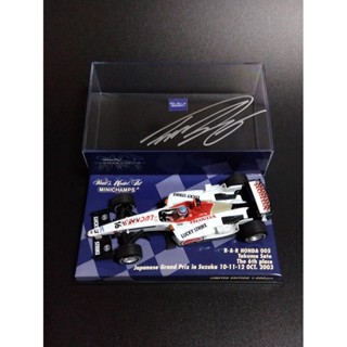 Minichs Takuma Sato Bar Honda 2003 Suzuka ลิมิเต็ด อิดิชั่น 1/43