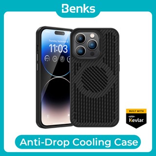 [Benks Official] เคสโทรศัพท์มือถือไฮบริด ไฟเบอร์อารามิด เคฟลาร์ รวมทุกอย่าง สําหรับ IPhone 13 14 Pro Max Plus MagClap Nova