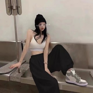 ​ชุดเซ็ท เสื้อสายเดี่ยว+กางเกงขายาว ขาจั้ม มี2สี ทะเลต้องมีแล้ว