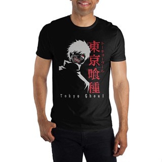 Bioworld Tokyo ghoul Character เสื้อยืดผู้ชายสีดำ