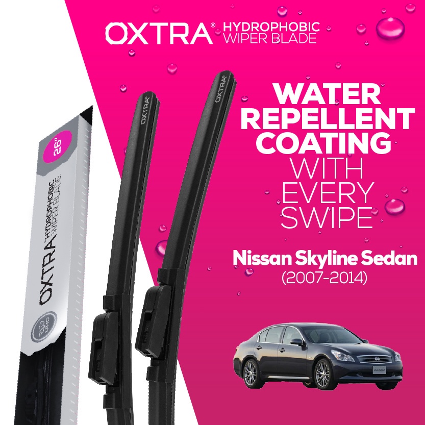 ที่ปัดน้ำฝน Trapo Hydrophobic Nissan Skyline Sedan (2007-2014) 1 Set