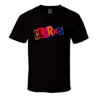 เสื้อยืด พิมพ์ลายโลโก้ภาพยนตร์ CLERKS INDIE DRAMA สีขาว สีดํา ไซซ์ S-3XL FQ1 สําหรับผู้ชาย