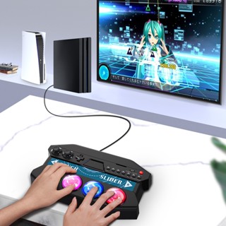 Ipega PG-P4016 PS4 PS5 ตัวควบคุมเกม พร้อมแถบสัมผัส ไฟ LED สําหรับ Sony Playstation 4 Game Hatsune Miku DIVA Future Tone DX