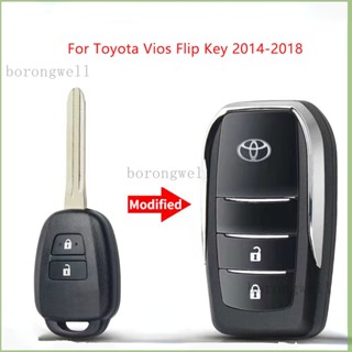 （borongwell）กรอบกุญแจพับ toyota gen3 2013-2019