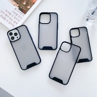 เคสอะคริลิค เนื้อแมตต์ กันกระแทก สําหรับ iPhone XR XS 11 12 13 14 Pro Max