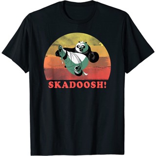 Kung Fu Panda kadoosh! เสื้อยืดภาพวงกลมย้อนยุค