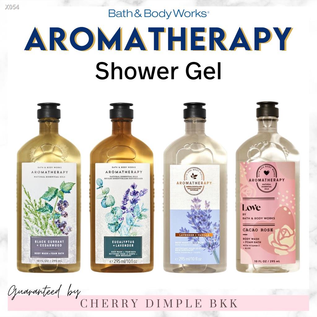 X054🍒ของแท้·ส่งไว·ถูก🍒BATH AND BODY WORKS Aromatherapy Body wash Shower Gel bath and bodyworks LAVENDER VANILLA EUCALY