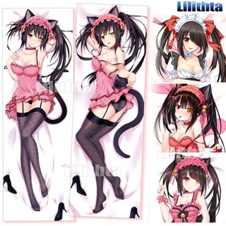 หมอนอนิเมะ ปลอกหมอนพิมพ์ลายการ์ตูน Dakimakura DATE A LIVE Tokisaki Kurumi วันที่สด Amine Game อะนิเมะหมอน ขายปลีกและขายส่ง Pillowcase 抱き枕 动漫抱枕