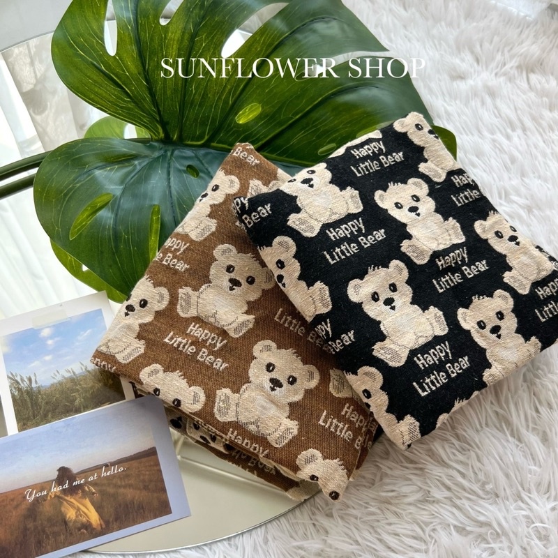 กระเป๋าผ้าราคาน่ารักลายน้องหมีสุดคิ้ว กระเป๋าผ้าราคาถูก ลดโลกร้อน SUNFLOWER SHOP