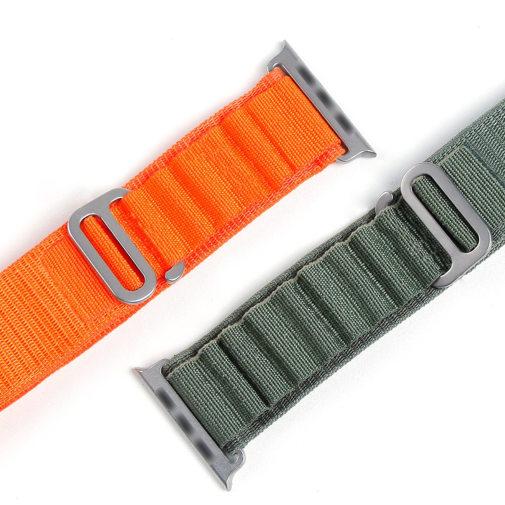 สิ่งทอทอห่วงไทเทเนียม G-Hook Sport Strap เข้ากันได้กับ Watch Series Ultra/10/9/8/7/SE/6/5/4/3/2/1