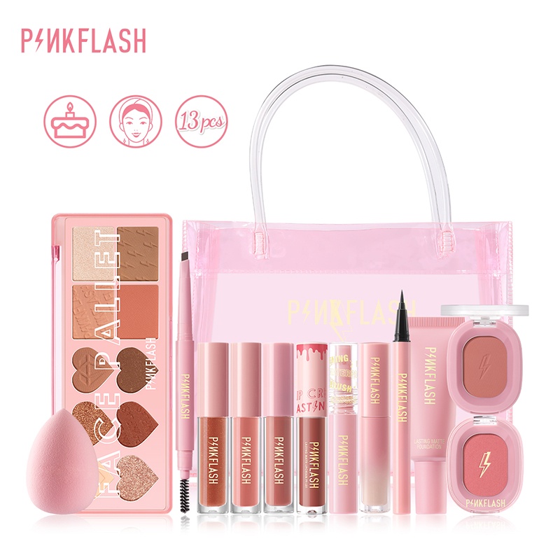 Pinkflash Ohmycolor 1 ชุดเครื่องสําอางแต่งหน้าแบบครบชุด ของขวัญสำหรับปีใหม่