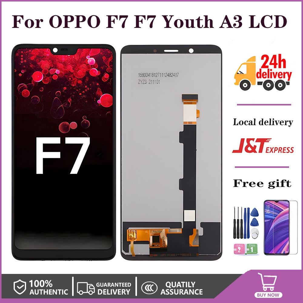 ของแท้ หน้าจอสัมผัส LCD สําหรับ OPPO F7 F7 Youth A3 CPH1819 Cph1821