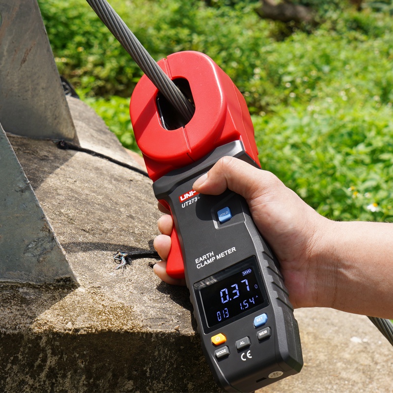 UNI-T UT272+  UT273+ UT275+    เครื่องทดสอบความต้านทานดิน   Clamp Ground Resistance Tester  Resistance Tester Clamp-On Ammeter  Earth Resistance Tester Current Tester ราคา ถูกที่สุด ดีลบีเคเค แกลเลอรีภาพที่ 7