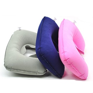 HOT_ 1Pc Inflatable Travel Air Rest U Shape Flight หมอนแบบพกพา