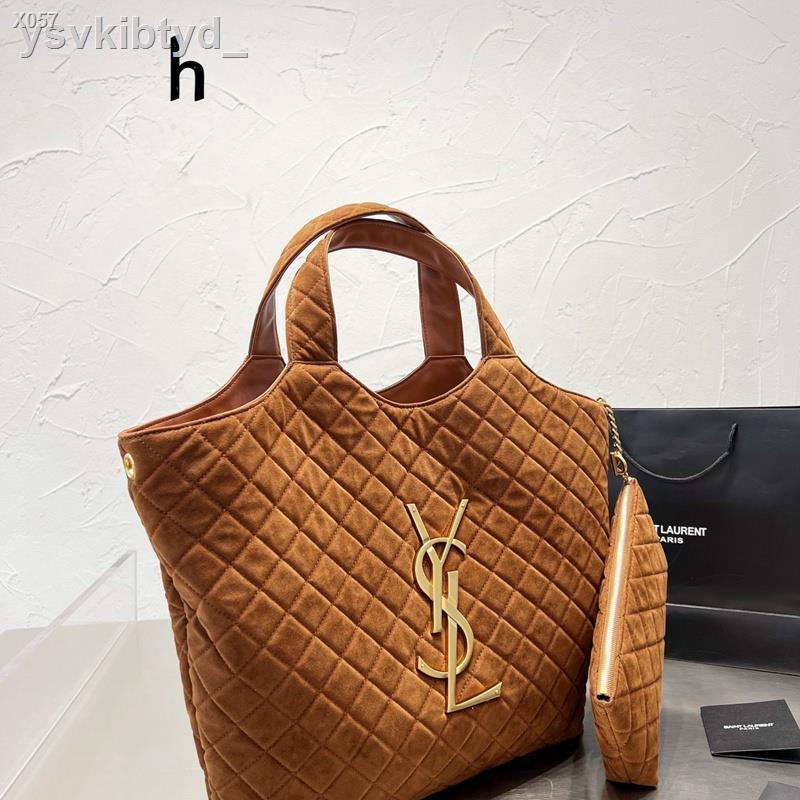 X057■YSL New In 2022 Tote Shopping Bag Handbag High Capacity Fashion Wild Leisure Ins Trendy People Wear