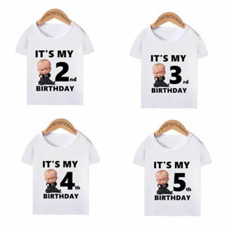 ใหม่ เสื้อยืด พิมพ์ลายตัวอักษร IM my 1 st Birthday น่ารัก แฟชั่นฤดูร้อน สําหรับเด็กผู้ชาย ผู้หญิง