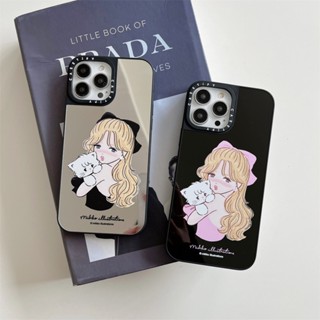 CASE.TIFY High-end Frosted Mirror Phone case for iphone 14 14pro 14promax 13 13pro 13promax High quality shockproof hard Phone case 12 12pro 12promax 11 MIKKO Cute cartoon character doodle stickers design for men girl New Design ins popular