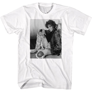 Whitney Houston Glamour Shot Image เสื้อยืดแขนสั้นผู้ใหญ่ 90s Pop Music Graphic Tees